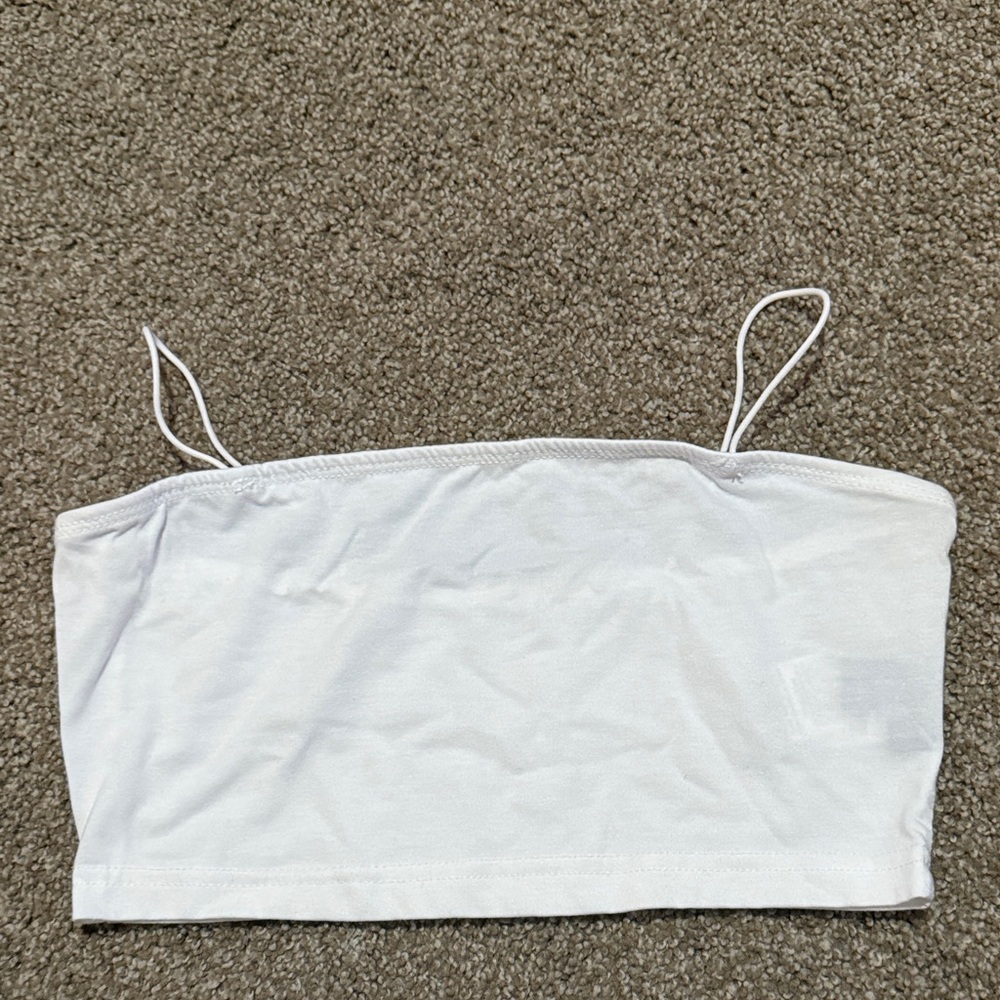 White Women's Strapless Top